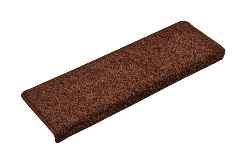 15 stk. trappemåtter 65x25 cm brun - Brun - Tekstiler - Tæpper - Specialmåtte - Trappetrins tæpper