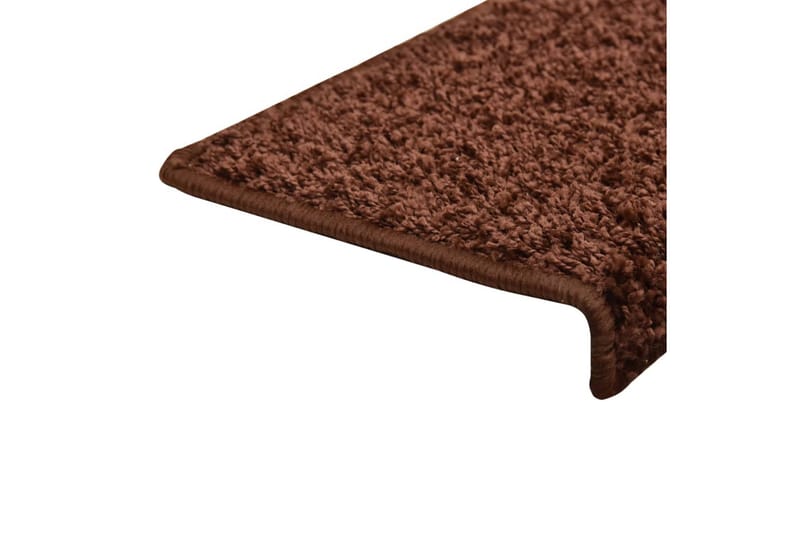 15 stk. trappemåtter 65x25 cm brun - Brun - Tekstiler - Tæpper - Specialmåtte - Trappetrins tæpper