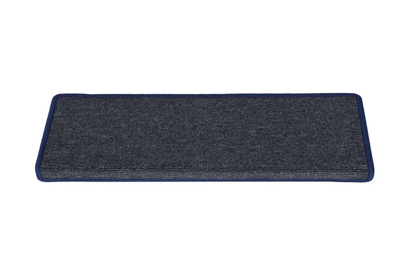 15 stk. trappemåtter 65x25 cm grå og blå - Flerfarvet - Tekstiler - Tæpper - Specialmåtte - Trappetrins tæpper
