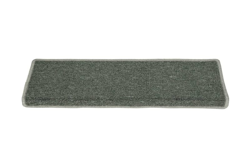 15 stk. trappemåtter 65x25 cm grøn - Grøn - Tekstiler - Tæpper - Specialmåtte - Trappetrins tæpper