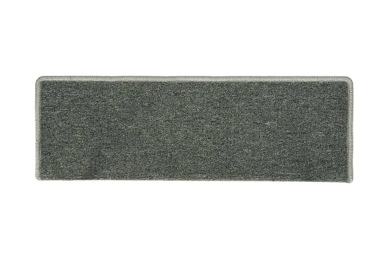 15 stk. trappemåtter 65x25 cm grøn - Grøn - Tekstiler - Tæpper - Specialmåtte - Trappetrins tæpper