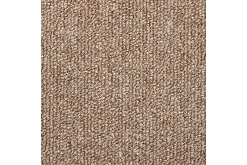 15 stk. trappemåtter 65x25 cm lysebrun - Brun - Tekstiler - Tæpper - Specialmåtte - Trappetrins tæpper