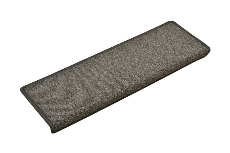 15 stk. trappemåtter 65x25 cm mørkegrå - Grå - Tekstiler - Tæpper - Specialmåtte - Trappetrins tæpper