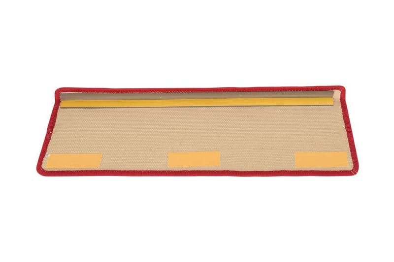 15 stk. trappemåtter 65x25 cm selvklæbende rød - Rød - Tekstiler - Tæpper - Specialmåtte - Trappetrins tæpper