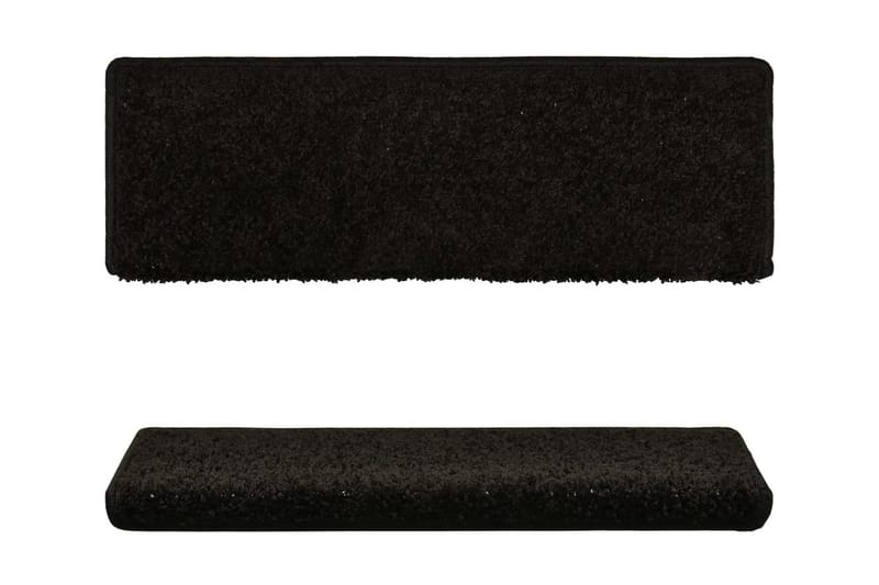 15 stk. trappemåtter 65x25 cm sort - Sort - Tekstiler - Tæpper - Specialmåtte - Trappetrins tæpper
