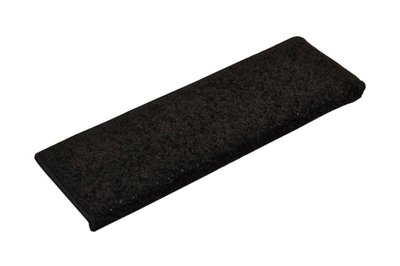 15 stk. trappemåtter 65x25 cm sort - Sort - Tekstiler - Tæpper - Specialmåtte - Trappetrins tæpper