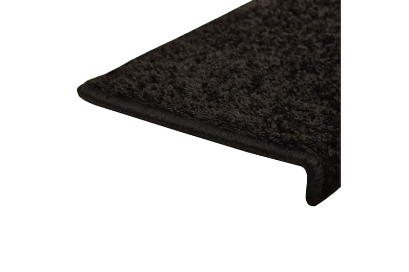 15 stk. trappemåtter 65x25 cm sort - Sort - Tekstiler - Tæpper - Specialmåtte - Trappetrins tæpper