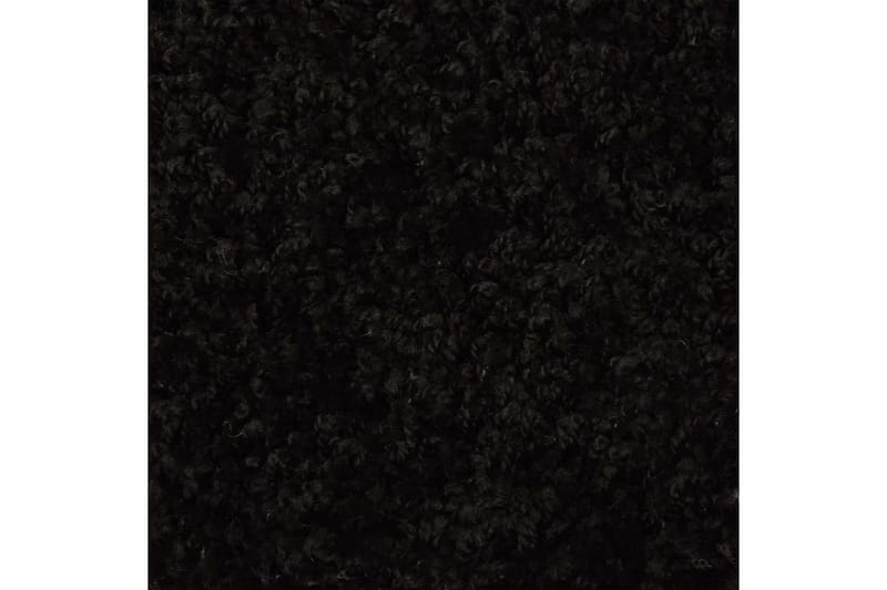 15 stk. trappemåtter 65x25 cm sort - Sort - Trappetrins tæpper