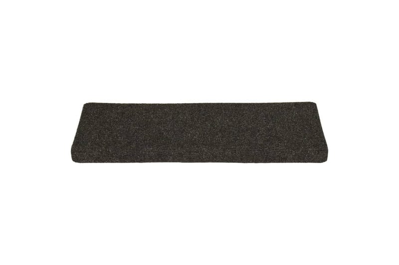 15 stk. trappemåtter 65x25 cm tuftet grå - Grå - Tekstiler - Tæpper - Specialmåtte - Trappetrins tæpper