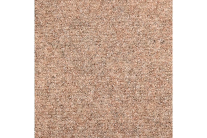 15 stk. trappemåtter tuftet 65 x 25 cm brun - Brun - Trappetrins tæpper