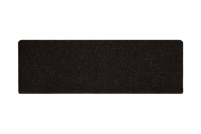 15 stk. trappemåtter tuftet 65x25 cm brun - Brun - Tekstiler - Tæpper - Specialmåtte - Trappetrins tæpper