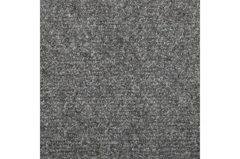 15 stk. trappemåtter tuftet 65x25 cm lysegrå - Grå - Tekstiler - Tæpper - Specialmåtte - Trappetrins tæpper