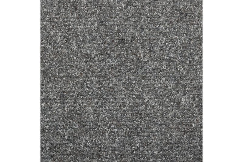 15 stk. trappemåtter tuftet 65x25 cm lysegrå - Grå - Trappetrins tæpper