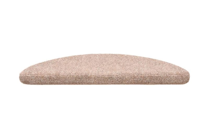 selvklæbende trappemåtter 10 stk. 54x16x4 cm tuftet brun - Brun - Tekstiler - Tæpper - Specialmåtte - Trappetrins tæpper