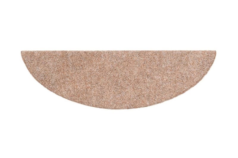 selvklæbende trappemåtter 10 stk. 54x16x4 cm tuftet brun - Brun - Tekstiler - Tæpper - Specialmåtte - Trappetrins tæpper