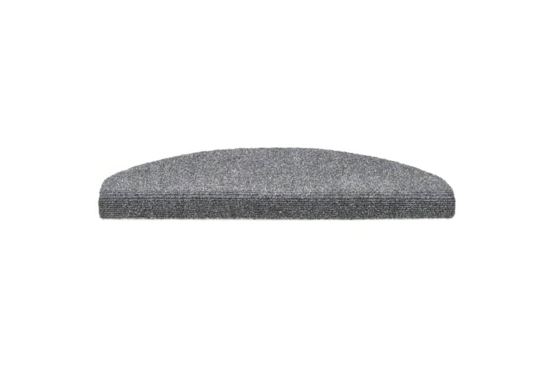 selvklæbende trappemåtter 10 stk. 65x21x4 cm tuftet lysegrå - Grå - Tekstiler - Tæpper - Specialmåtte - Trappetrins tæpper