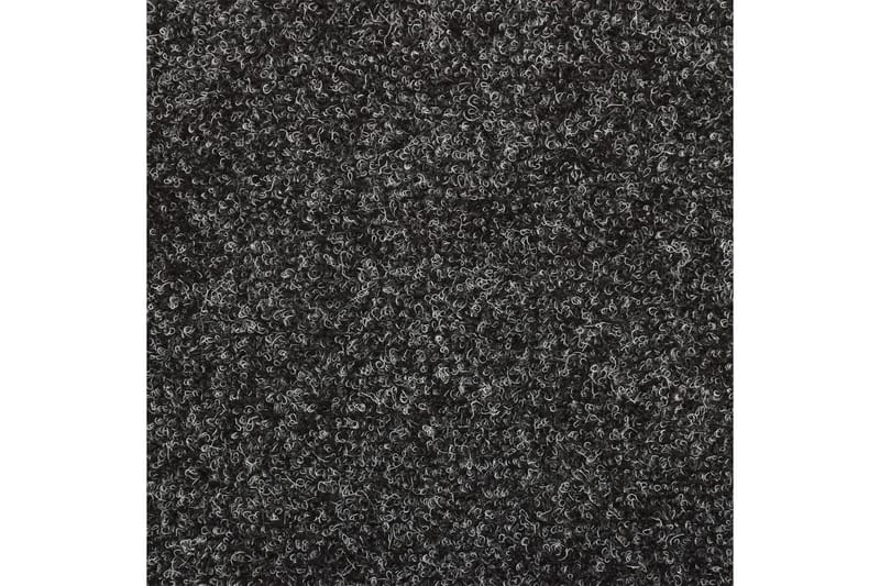 selvklæbende trappemåtter 10 stk. 65x25 cm tuftet grå - Grå - Trappetrins tæpper