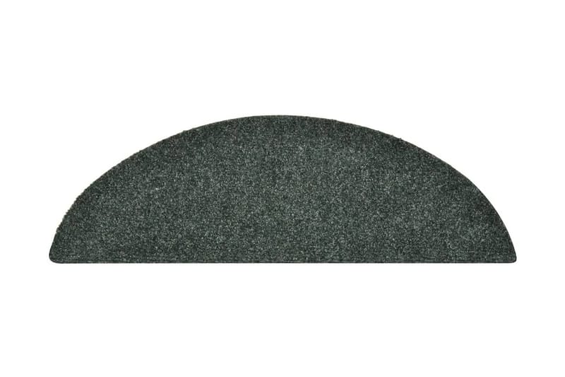 Selvklæbende Trappemåtter 15 Stk. 56X17X3 cm Tuftet Grøn - Grøn - Tekstiler - Tæpper - Specialmåtte - Trappetrins tæpper
