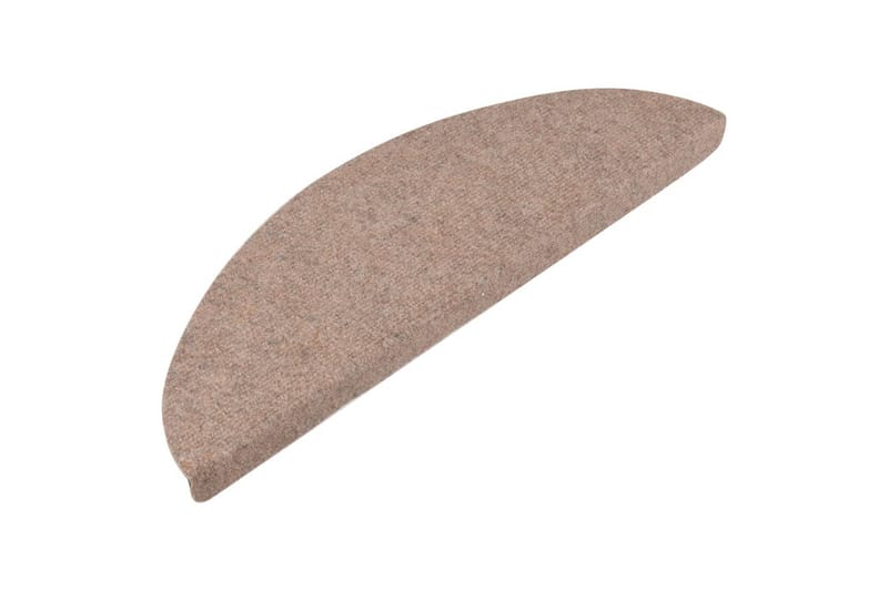 selvklæbende trappemåtter 15 stk. 56x20 cm beige - Beige - Tekstiler - Tæpper - Specialmåtte - Trappetrins tæpper