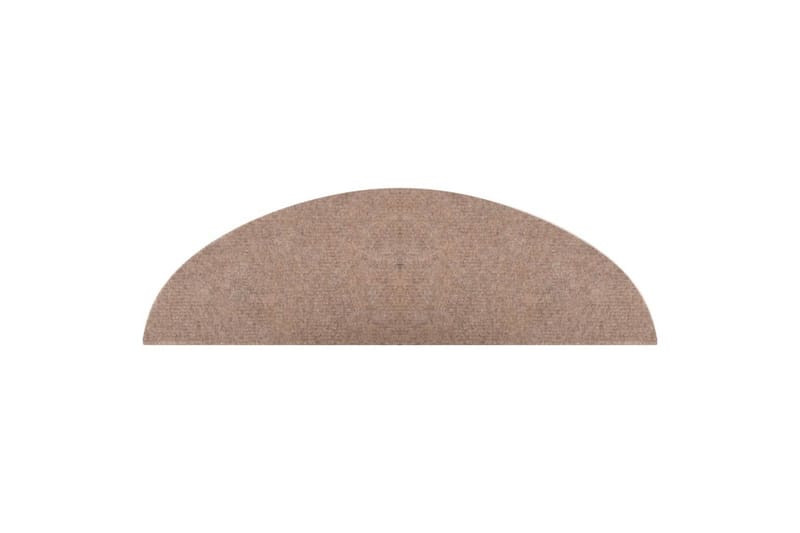 selvklæbende trappemåtter 15 stk. 56x20 cm beige - Beige - Tekstiler - Tæpper - Specialmåtte - Trappetrins tæpper