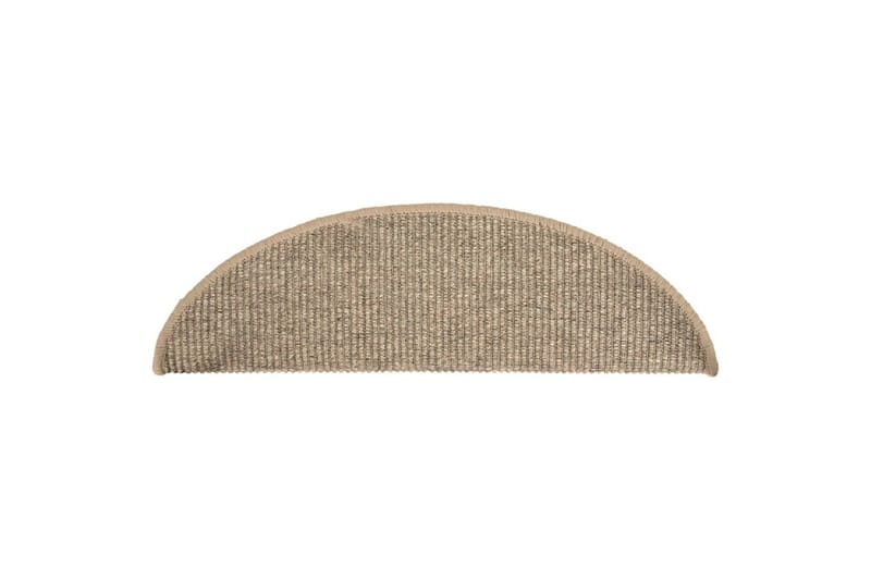 selvklæbende trappemåtter 15 stk. 56x20 cm mørk beige - Beige - Tekstiler - Tæpper - Specialmåtte - Trappetrins tæpper