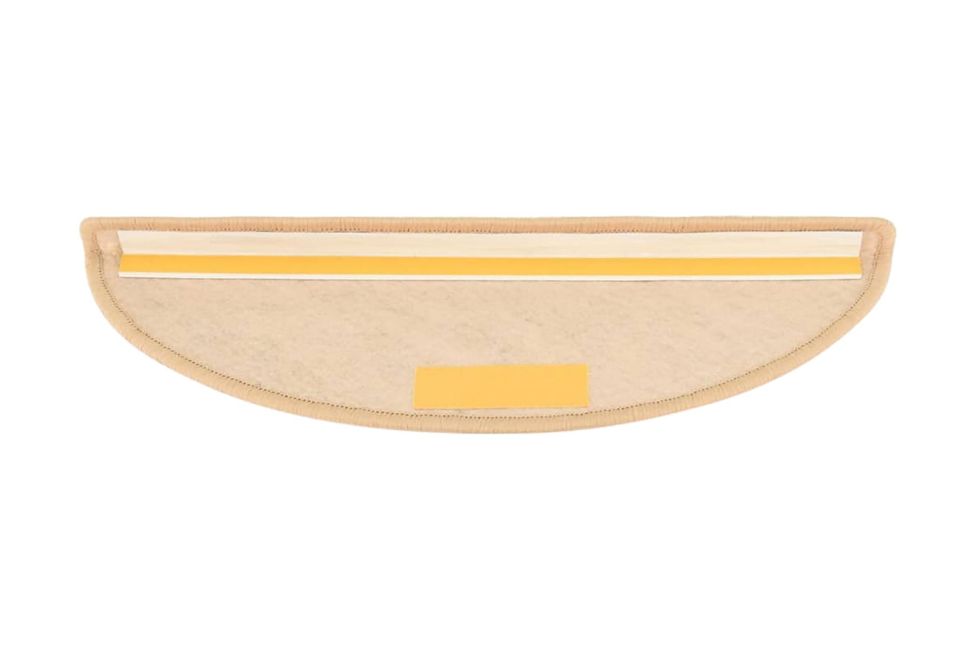 selvklæbende trappemåtter 15 stk. 56x20 cm sisal-look - Beige - Tekstiler - Tæpper - Specialmåtte - Trappetrins tæpper