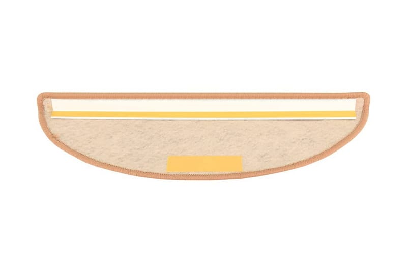 selvklæbende trappemåtter 15 stk. 56x20 cm sisal-look orange - Orange - Tekstiler - Tæpper - Specialmåtte - Trappetrins tæpper