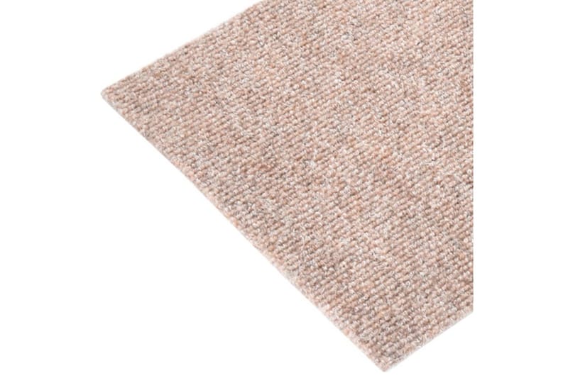 selvklæbende trappemåtter 15 stk. 60x25 cm lysebrun - Brun - Tekstiler - Tæpper - Specialmåtte - Trappetrins tæpper