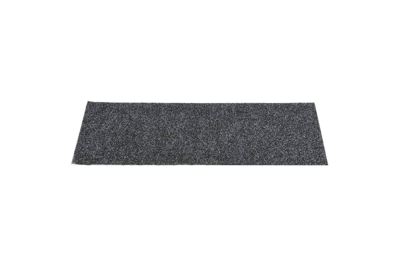 selvklæbende trappemåtter 15 stk. 60x25 cm rektangulær grå - Grå - Tekstiler - Tæpper - Specialmåtte - Trappetrins tæpper