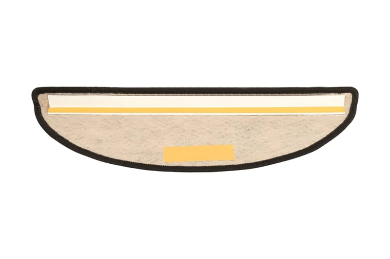 selvklæbende trappemåtter 15 stk. 65x21x4 cm sisal-look grå - Antracit - Tekstiler - Tæpper - Specialmåtte - Trappetrins tæpper