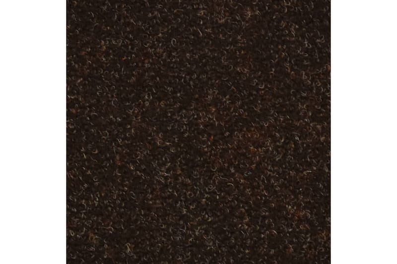 Selvklæbende Trappemåtter 15 Stk. 65X21X4 cm Tuftet Brun - Brun - Tekstiler - Tæpper - Specialmåtte - Trappetrins tæpper