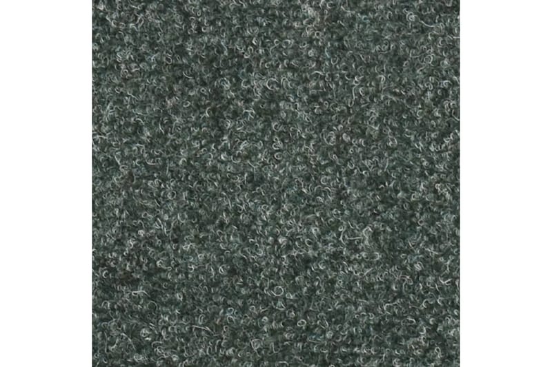 Selvklæbende Trappemåtter 15 Stk. 65X21X4 cm Tuftet Grøn - Grøn - Tekstiler - Tæpper - Specialmåtte - Trappetrins tæpper