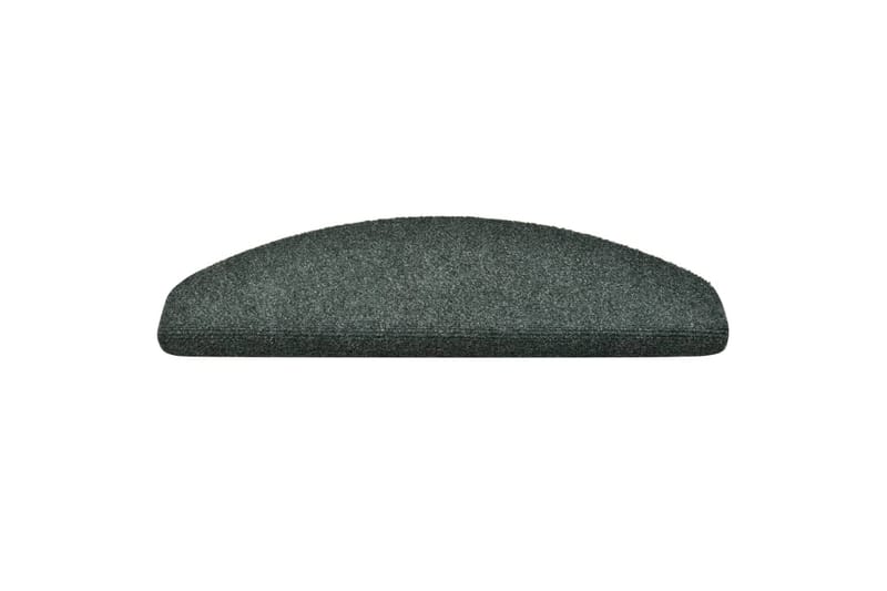 Selvklæbende Trappemåtter 15 Stk. 65X21X4 cm Tuftet Grøn - Grøn - Tekstiler - Tæpper - Specialmåtte - Trappetrins tæpper