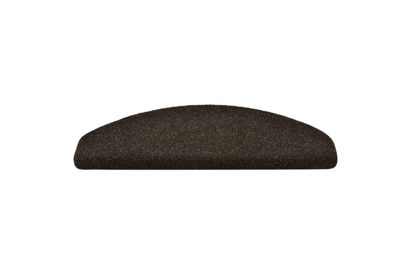 Selvklæbende Trappemåtter 15 Stk. 65X21X4cm Tuftet Mørkebrun - Brun - Tekstiler - Tæpper - Specialmåtte - Trappetrins tæpper
