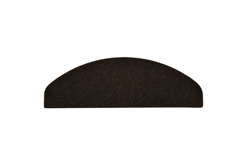 Selvklæbende Trappemåtter 15 Stk. 65X21X4cm Tuftet Mørkebrun - Brun - Tekstiler - Tæpper - Specialmåtte - Trappetrins tæpper