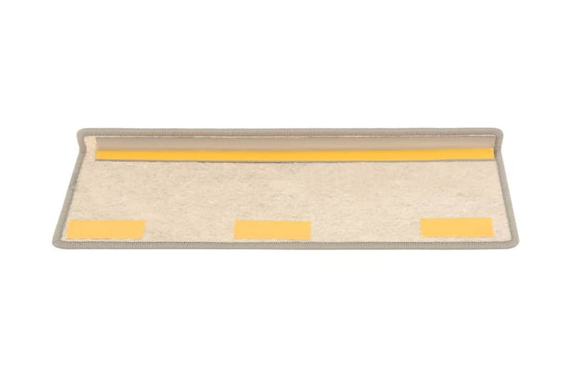 selvklæbende trappemåtter 15 stk. 65x25 cm sisal-look beige - Beige - Trappetrins tæpper