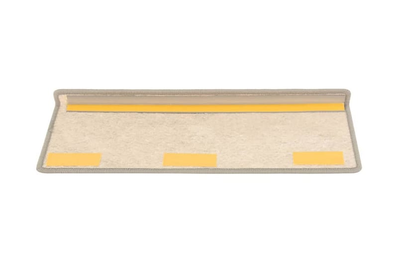 selvklæbende trappemåtter 15 stk. 65x25 cm sisal-look beige - Beige - Tekstiler - Tæpper - Specialmåtte - Trappetrins tæpper
