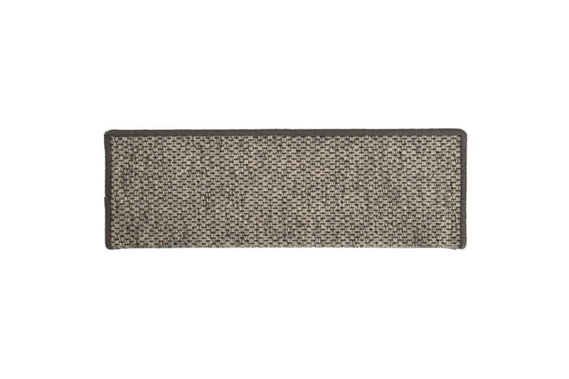 selvklæbende trappemåtter 15 stk. 65x25 cm sisal-look - Beige - Tekstiler - Tæpper - Specialmåtte - Trappetrins tæpper