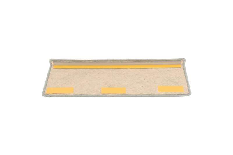 selvklæbende trappemåtter 15 stk. 65x25 cm sisal-look grå - Grå - Tekstiler - Tæpper - Specialmåtte - Trappetrins tæpper