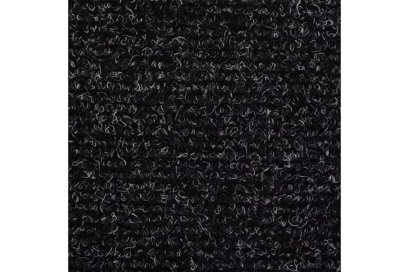 selvklæbende trappemåtter 15 stk. nålenagle 65x21x4 cm grå - Grå - Trappetrins tæpper