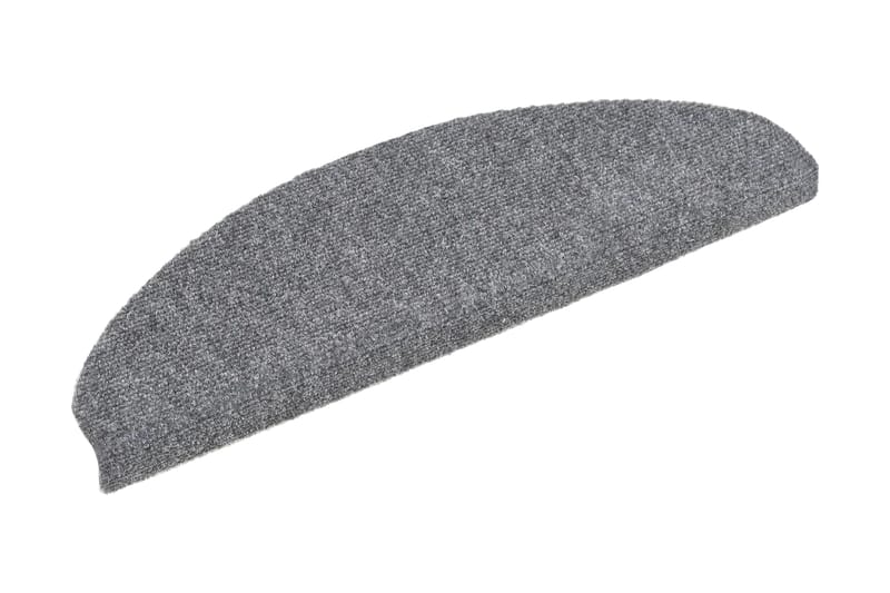 selvklæbende trappemåtter 15 stk. nålenagle 65x21x4 cm - Grå - Tekstiler - Tæpper - Specialmåtte - Trappetrins tæpper