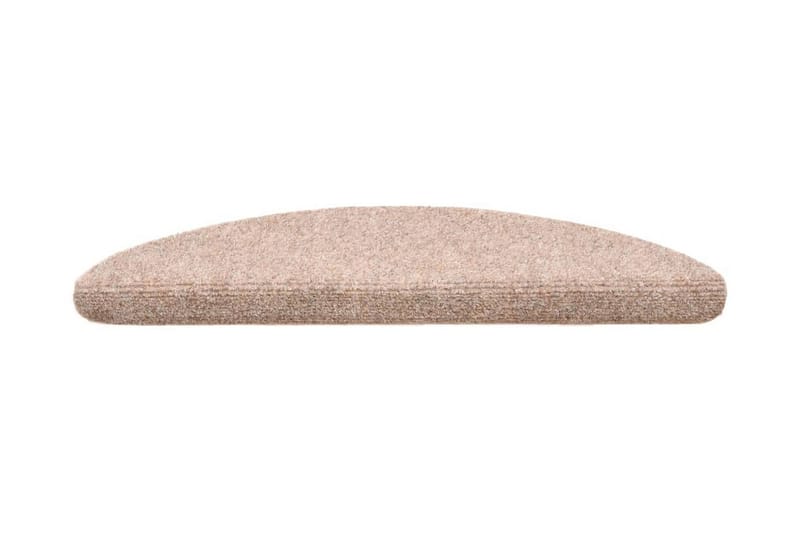selvklæbende trappemåtter 5 stk. 54x16x4 cm tuftet brun - Brun - Tekstiler - Tæpper - Specialmåtte - Trappetrins tæpper