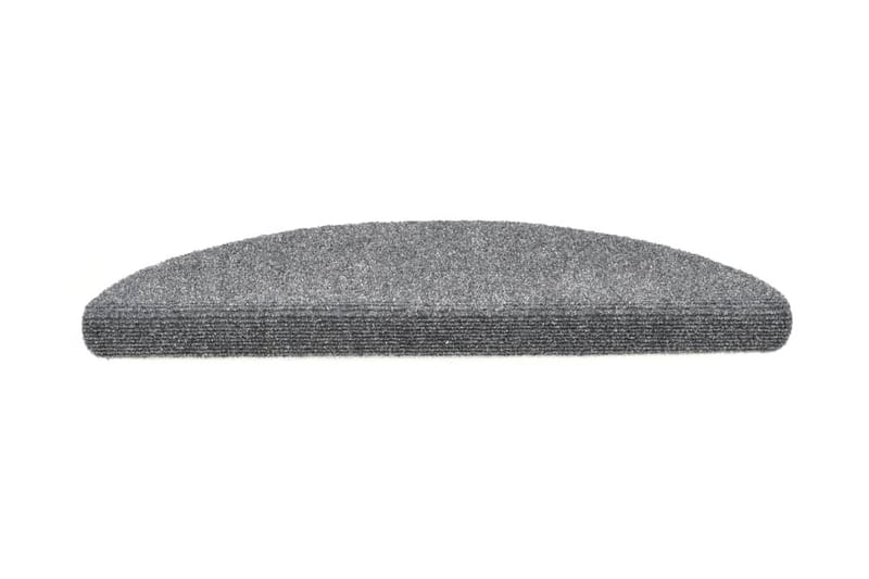 selvklæbende trappemåtter 5 stk. 54x16x4 cm tuftet lysegrå - Grå - Tekstiler - Tæpper - Specialmåtte - Trappetrins tæpper