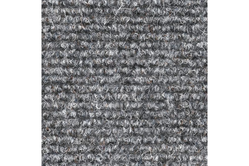 selvklæbende trappemåtter 5 stk. 54x16x4 cm tuftet lysegrå - Grå - Trappetrins tæpper