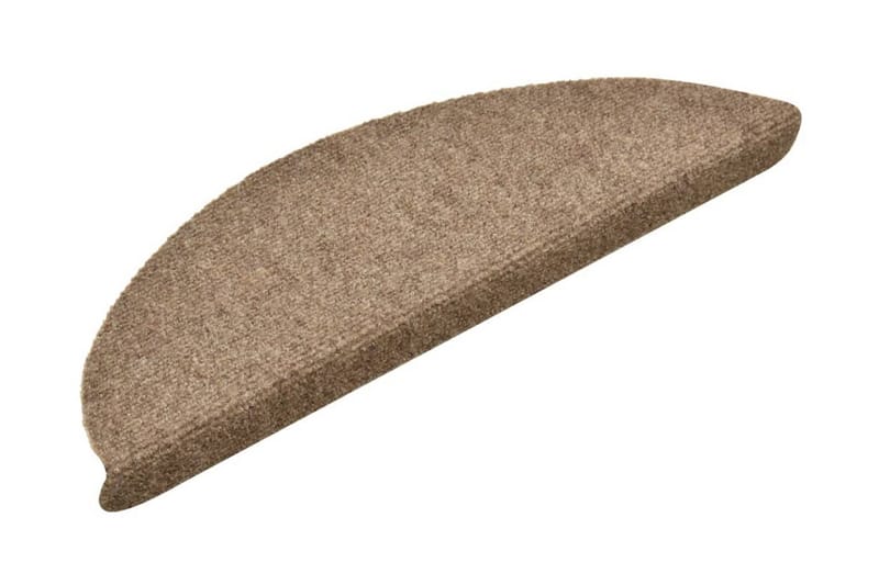 selvklæbende trappemåtter 5 stk. 56x17x3 cm tuftet - Creme - Tekstiler - Tæpper - Specialmåtte - Trappetrins tæpper