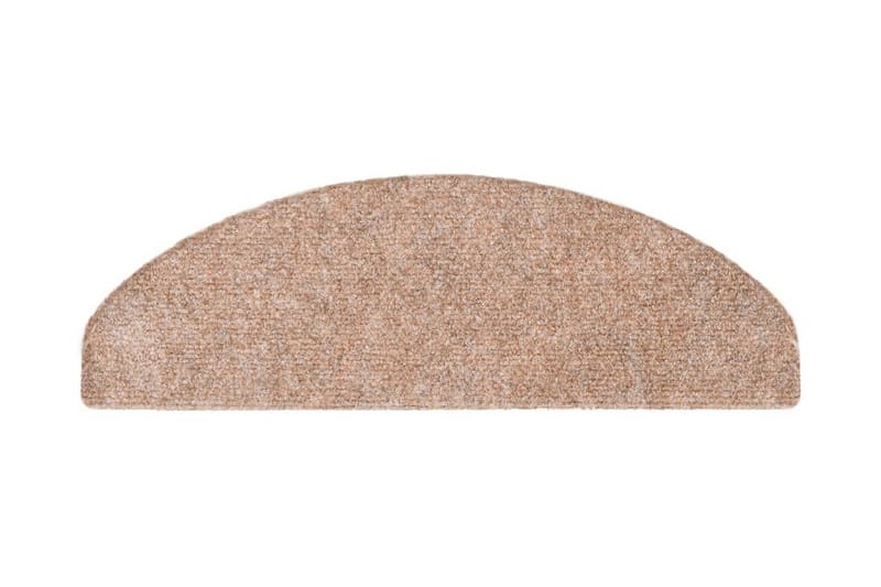 selvklæbende trappemåtter 5 stk. 65x21x4 cm tuftet brun - Brun - Tekstiler - Tæpper - Specialmåtte - Trappetrins tæpper