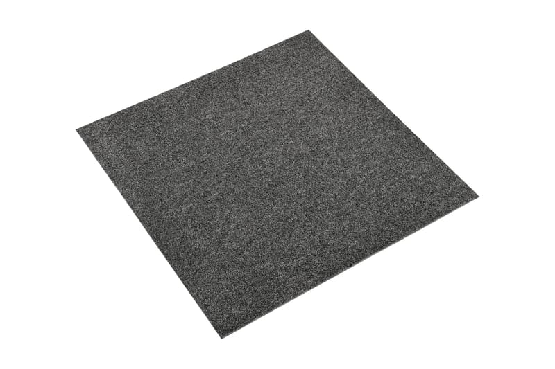 Tæppefliser 20 Stk. 5 M² 50X50 cm Antracitgrå - Antracit - Trappetrins tæpper
