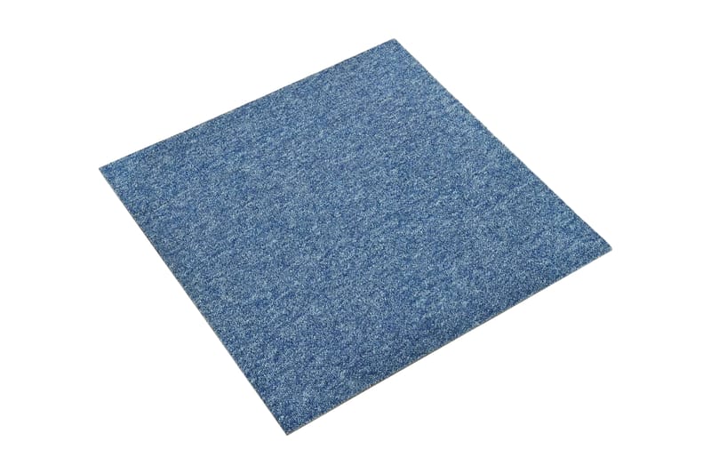 Tæppefliser 20 Stk. 5 M² 50X50 cm Blå - Blå - Trappetrins tæpper