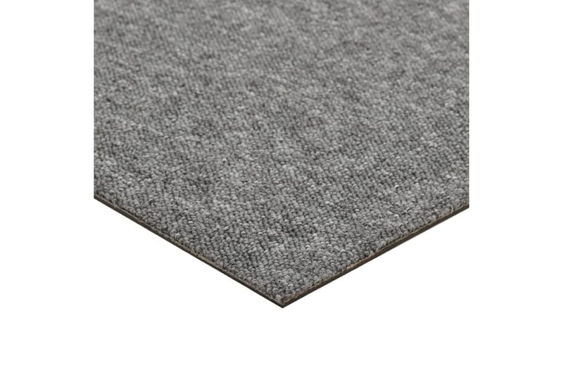 Tæppefliser 20 Stk. 5 M² 50X50 cm Grå - Grå - Trappetrins tæpper
