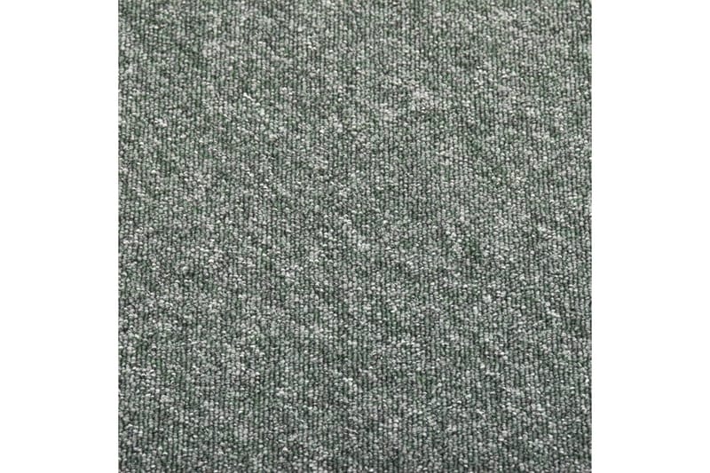 Tæppefliser 20 Stk. 5 M² 50X50 cm Grøn - Grøn - Trappetrins tæpper